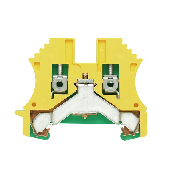PE terminal WPE 2.5, Screw connection, 2.5 mm², Green/yellow, Weidmuller image 1