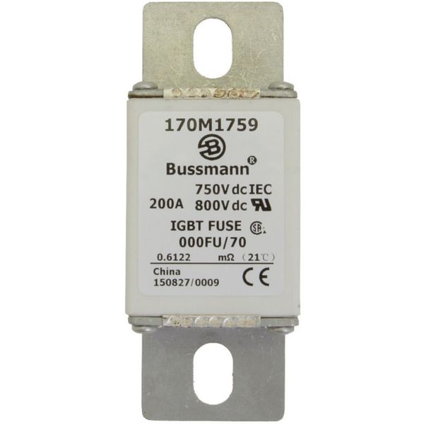 Fuse-link, high speed, 500 A, DC 750 V, size 230, 24 x 78 x 98 mm, aR, IEC, UL image 6