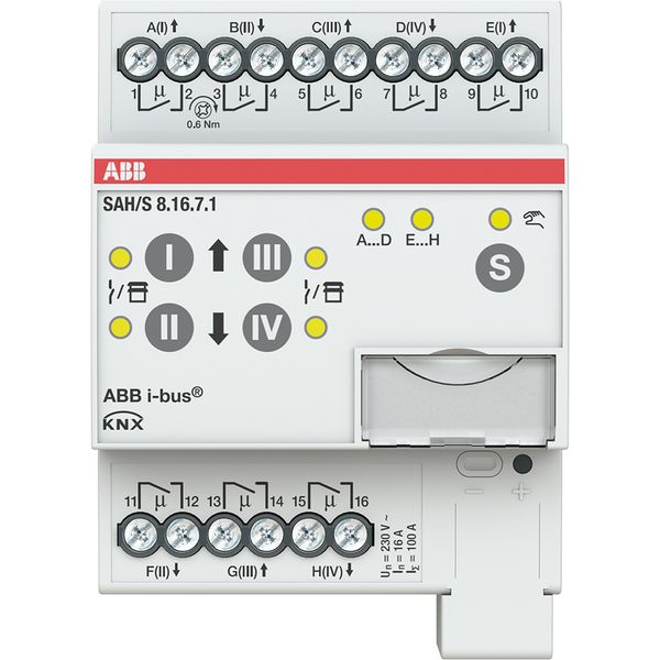 SAH/S8.16.7.1 Switch/Shutter Actuator, 8-fold, 16 A, MDRC image 2