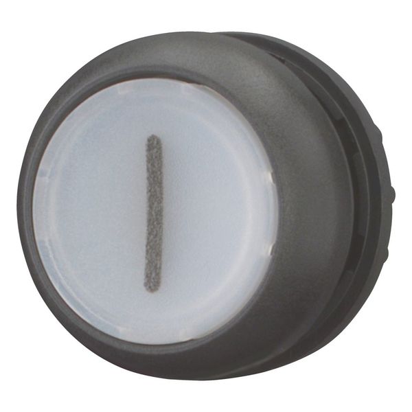 Illuminated pushbutton actuator, RMQ-Titan, Flush, maintained, White, inscribed 1, Bezel: black image 12