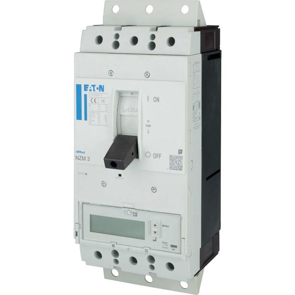 NZM3 PXR25 circuit breaker - integrated energy measurement class 1, 630A, 3p, plug-in technology image 8