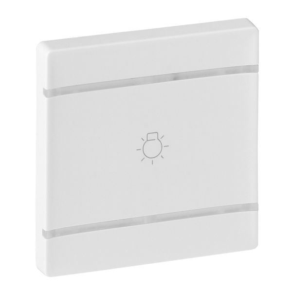 Cover plate Valena Life - light symbol - 2 modules - white image 1