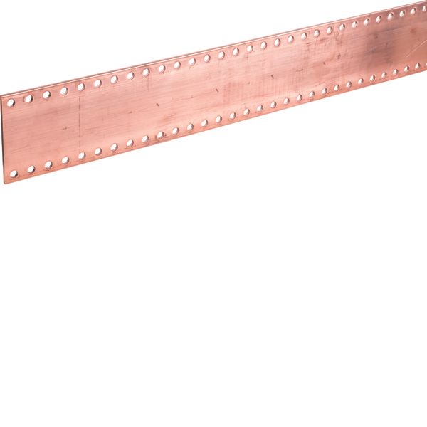 Copper rail quadro 125x5 L1750 mm image 1