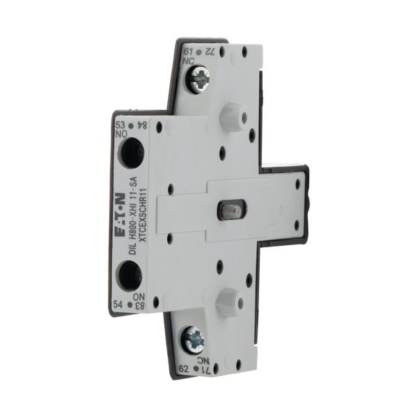 Auxiliary contact module, 2 pole, Ith= 10 A, 1 N/O, 1 NC, Side mounted, Screw terminals, DILH600 - DILH800 image 4