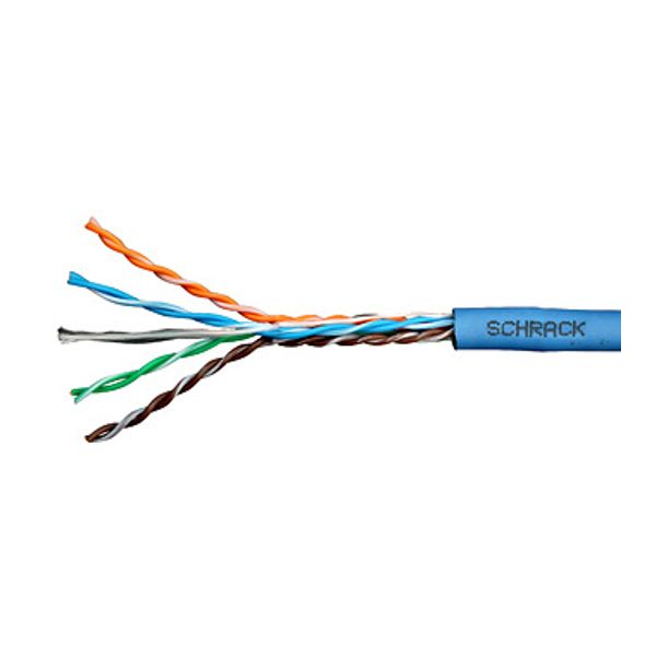 U/UTP Cable Cat.6a, 4x2xAWG23/1, 500MHz, LS0H, Eca, blue image 1