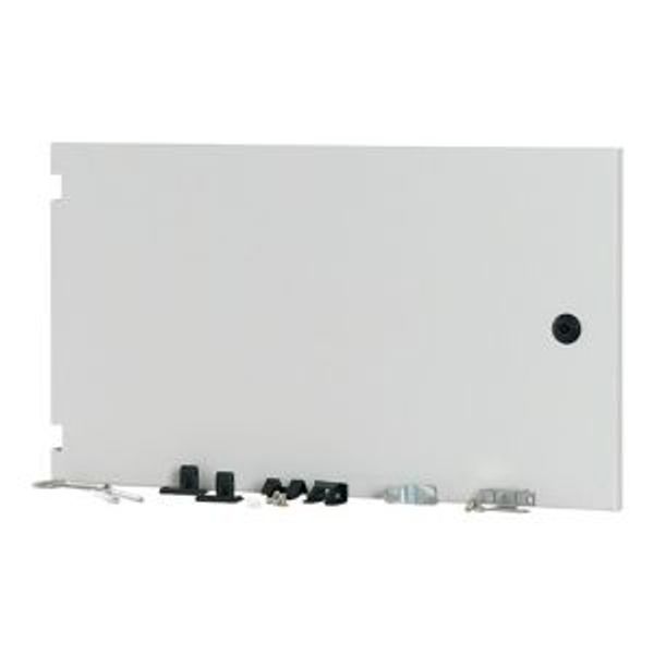 Section wide door, closed, HxW=350x600mm, IP55, grey image 4