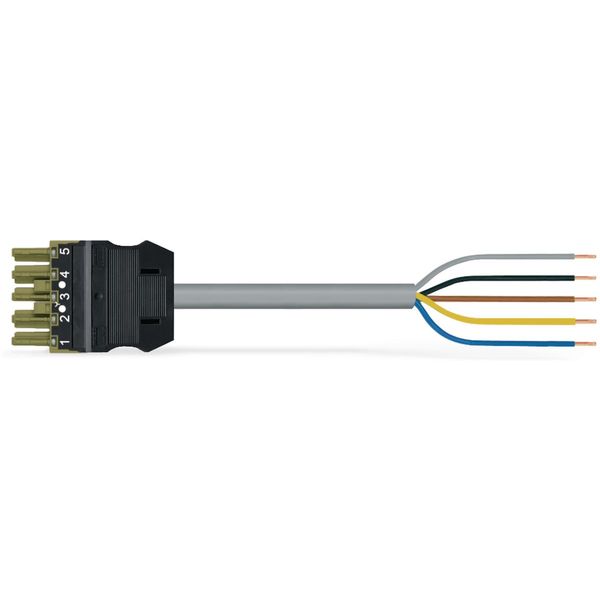 pre-assembled connecting cable;Eca;Socket/open-ended;white image 2