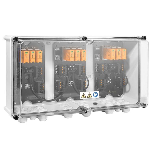 Combiner Box (Photovoltaik), 1000 V, 3 MPP's, 3 Inputs / 3 Outputs per image 1