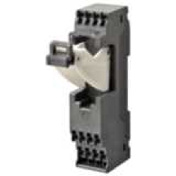 Socket, DIN rail/surface mounting, 10 pin, push-in terminals, for G7SA image 2