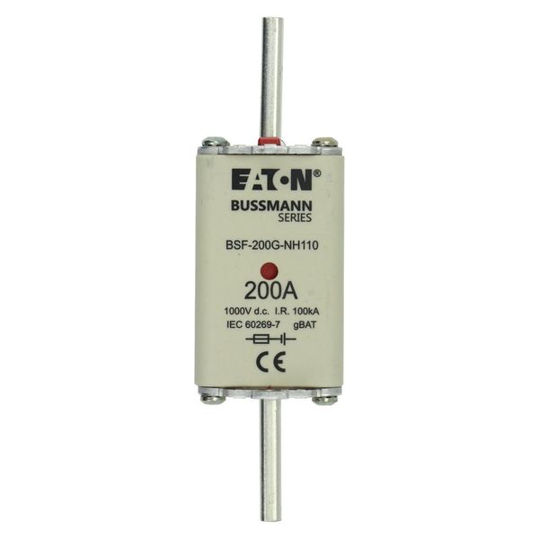 BSF-200G-NH110 FUSE 200A 1000V DC BSF SIZE 1 DUAL IND image 11