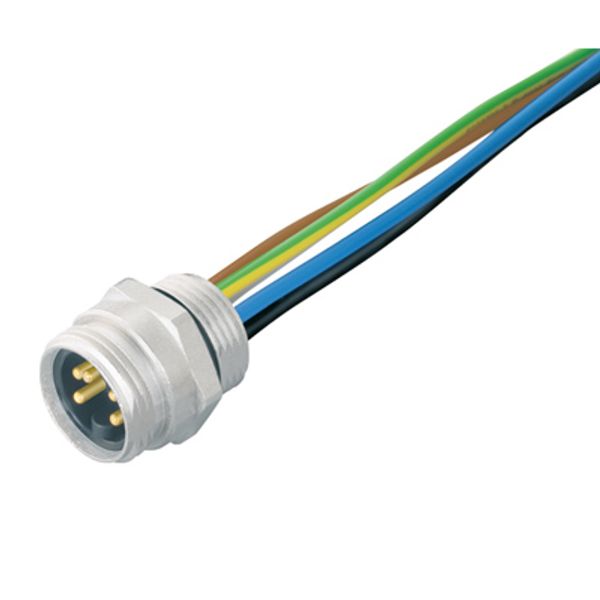 Round plug ,Built-in (with cable), Pin, 7/8", Number of poles: 3, 0.2  image 2