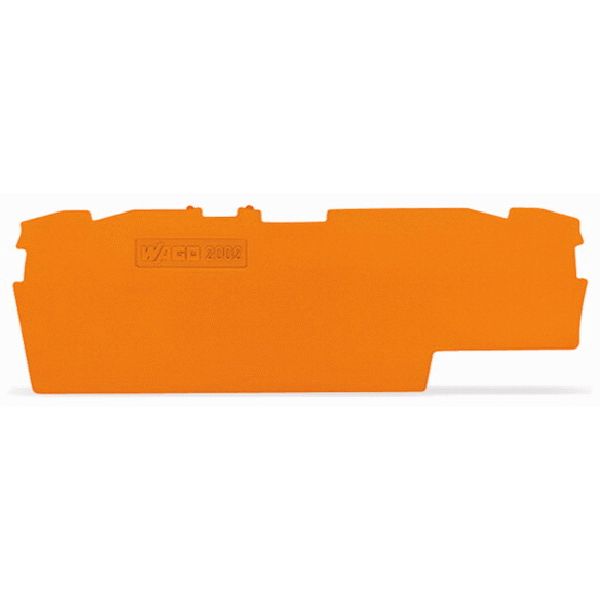 End and intermediate plate 1 mm thick orange image 1