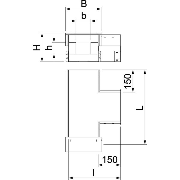 PLCS T090810 T piece EI90 for PLCS D090810 100x80 image 2