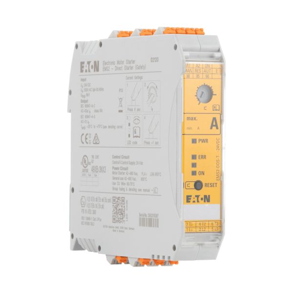 DOL starter, 24 V DC, 1,5 - 7 (AC-53a), 9 (AC-51) A, Push in terminals, Controlled stop, PTB 19 ATEX 3000 image 10