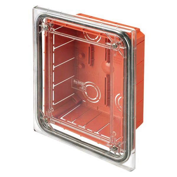 MODULAR JUNCTION AND CONNECTION BOX - FLUSH-MOUNTING - WATERTIGHT - DIMENSIONS 138X169X70 - WITH TRANSPARENT SHOCKPROOF LID - IP55 image 2