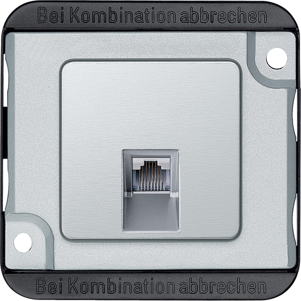 RJ45 telephone connector insert, aluminium, Anti-vandalism image 4