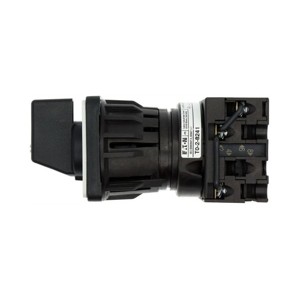 Step switches, T0, 20 A, centre mounting, 2 contact unit(s), Contacts: 3, 45 °, maintained, With 0 (Off) position, 0-3, Design number 8241 image 27