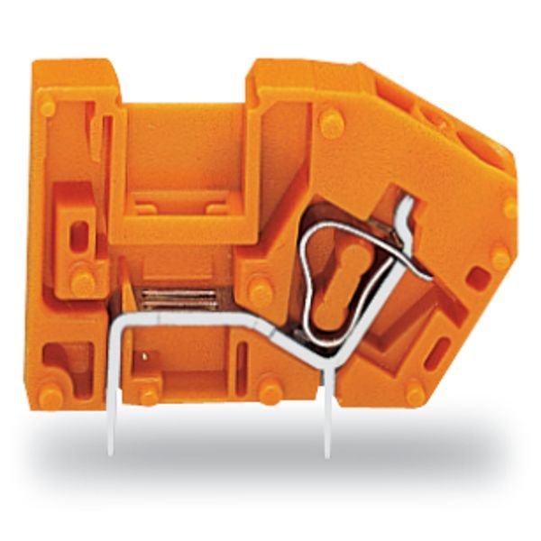 Stackable PCB terminal block with commoning option 2.5 mm² orange image 2