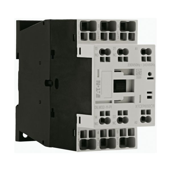 Contactor, 3 pole, 380 V 400 V 15 kW, 1 N/O, 1 NC, 220 V 50/60 Hz, AC operation, Push in terminals image 16