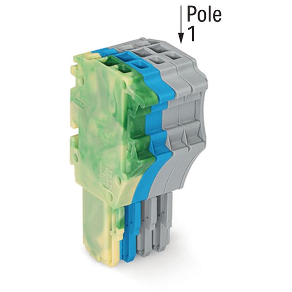 1-conductor female connector Push-in CAGE CLAMP® 1.5 mm² green-yellow/ image 2