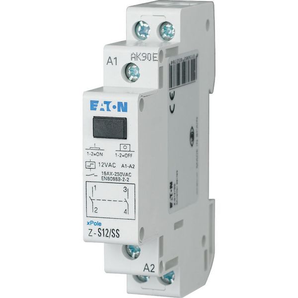 Impulse relay, 12AC, 2S, 16A, 50Hz, 1SU image 3