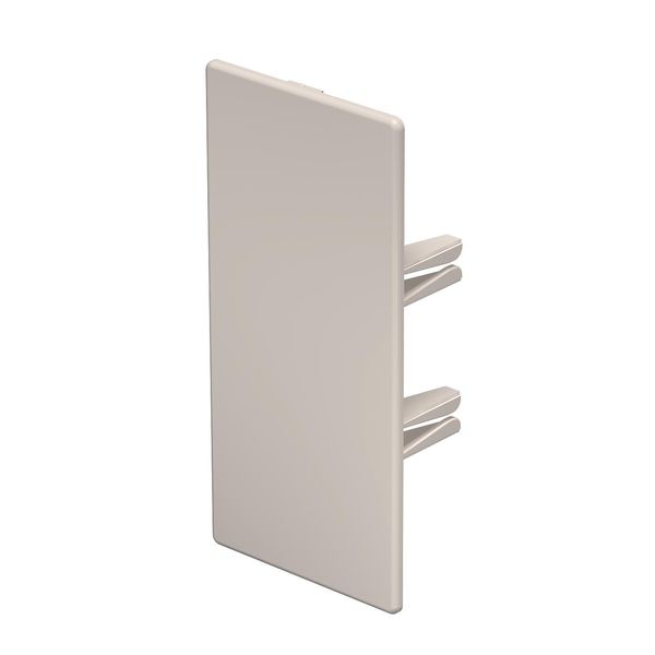 WDK HE60130CW  End piece, for WDK channel, 60x130mm, creamy white Polyvinyl chloride image 1