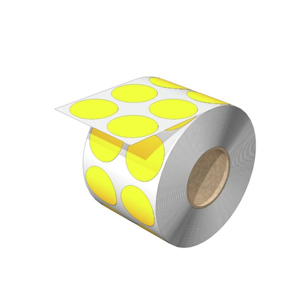 Device marking, Self-adhesive, halogen-free, Polyester, yellow image 1