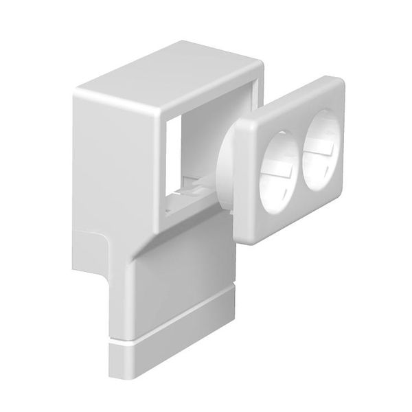 SKL-DS DRW Mounting box double with Schuko socket image 1