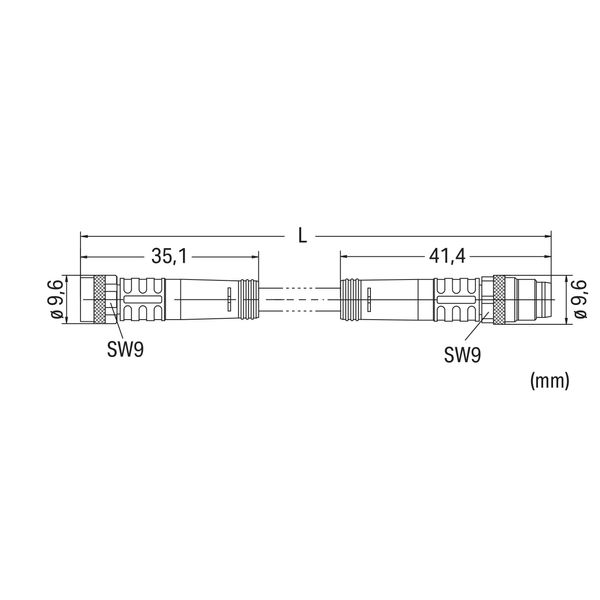Sensor/Actuator cable M8 socket straight M8 plug straight image 8