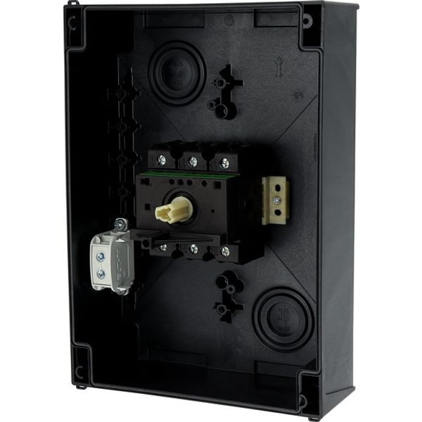 Main switch, P3, 100 A, surface mounting, 3 pole, STOP function, With black rotary handle and locking ring, Lockable in the 0 (Off) position image 9