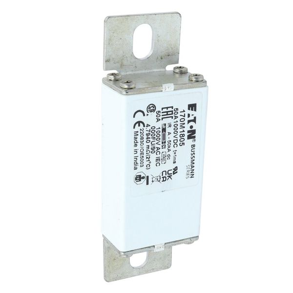 Fuse-link, high speed, 50 A, DC 1000 V, size 000, 24 x 36 x 115 mm, aR, IEC image 8