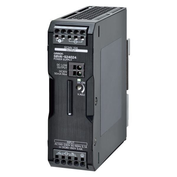 Book type power supply, 240 W, 24 VDC, 10 A, DIN rail mounting, Push-i image 2