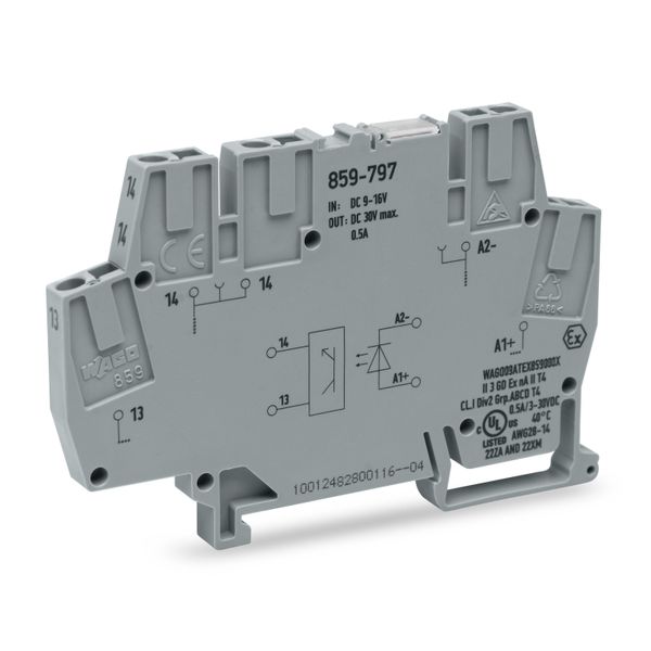 859-797 Optocoupler module; Nominal input voltage: 12 VDC; Output voltage range: 3 … 30 VDC image 1
