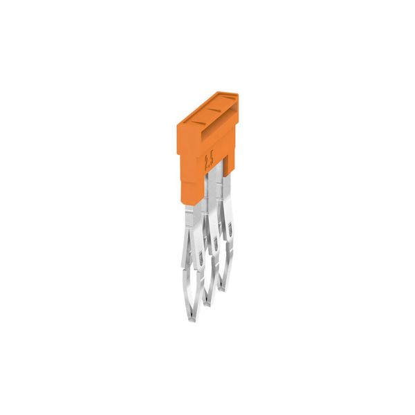Cross connection ZQV 2.5N/3, W-Series, for the terminals, No. of poles: 3, Orange, Weidmuller image 3