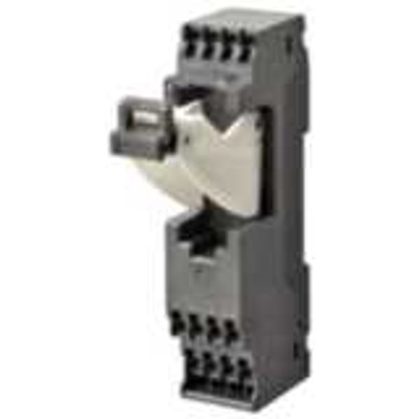Socket, DIN rail/surface mounting, 10 pin, push-in terminals, for G7SA image 1