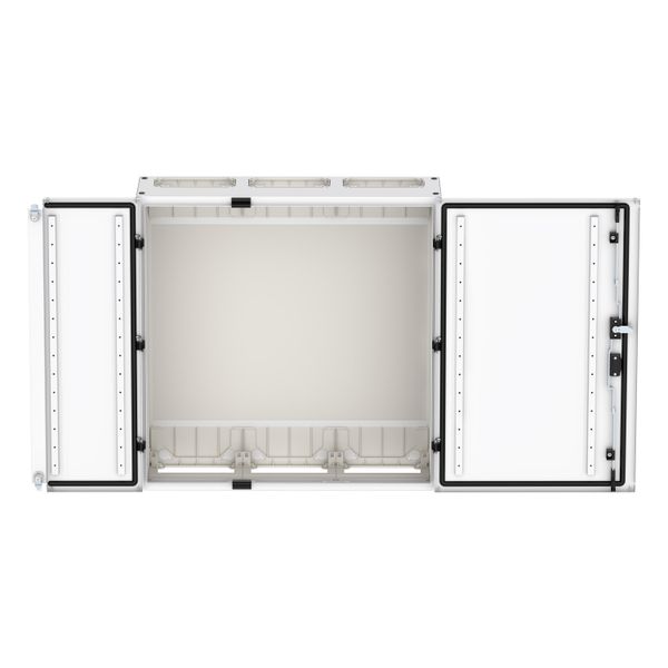 Wall-mounted enclosure EMC2 empty, IP55, protection class II, HxWxD=800x800x270mm, white (RAL 9016) image 7