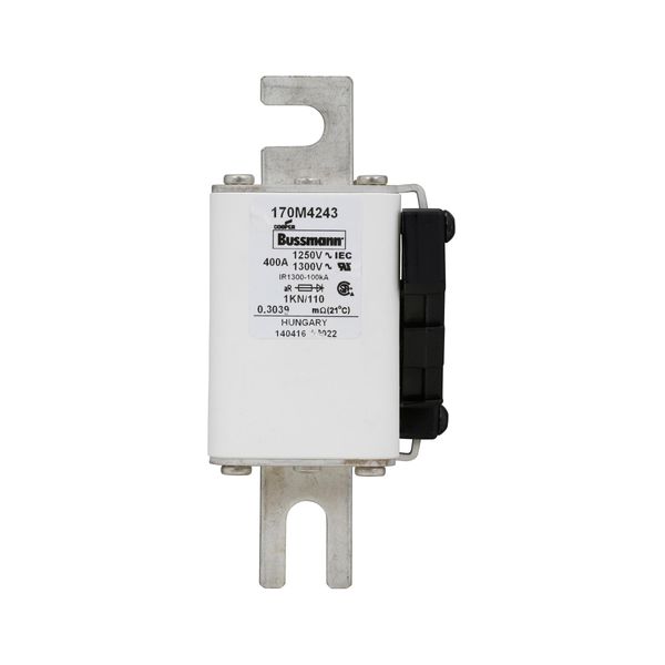 Fuse-link, high speed, 400 A, AC 1250 V, size 1, 53 x 69 x 138 mm, aR, DIN, IEC, single indicator image 13