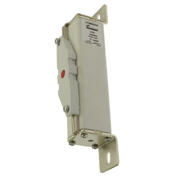 Fuse-link, high speed, 125 A, DC 2000 V, 39 x 66 x 216 mm, aR, IEC, with indicator image 3