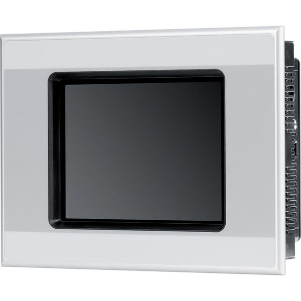 Single touch display, 5.7-inch display, 24 VDC, 640 x 480 px, 2x Ethernet, 1x RS232, 1x RS485, 1x CAN, 1x DP, PLC function can be fitted by user image 16