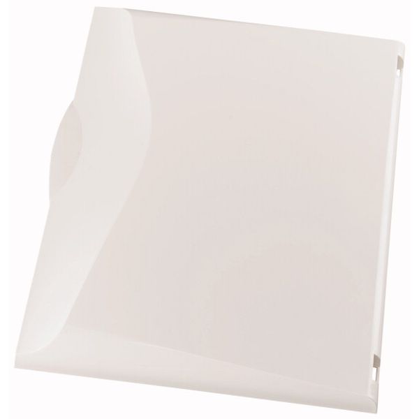 Plastic door, white, for 3-row distribution board image 1