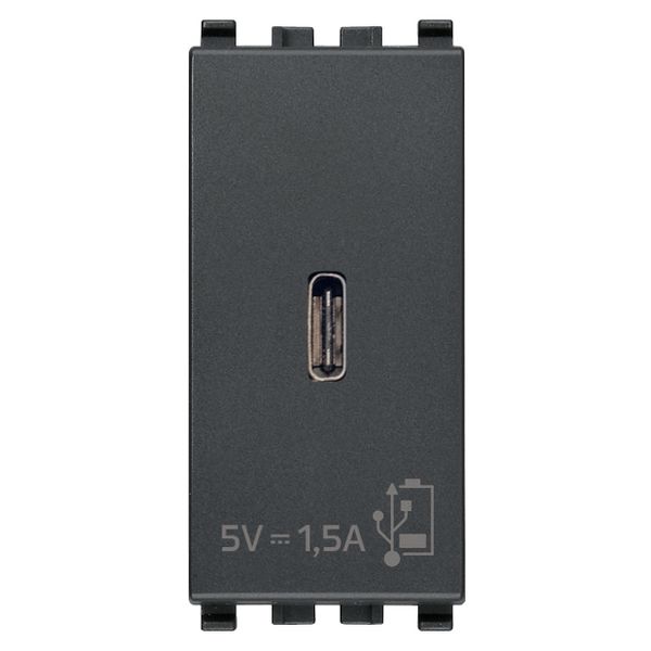 C-USB supply unit 5V 1,5A 1M grey image 1