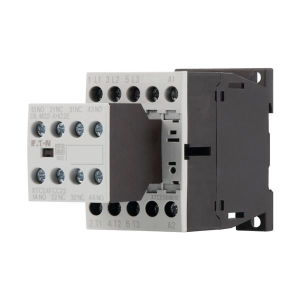 Contactor, 380 V 400 V 4 kW, 2 N/O, 2 NC, 24 V DC, DC operation, Screw terminals image 6
