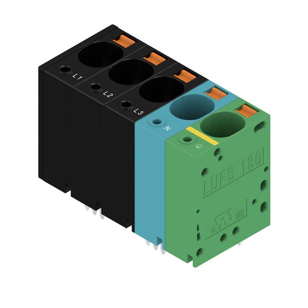 PCB terminal, 10.00 mm, Number of poles: 5, Conductor outlet direction image 2