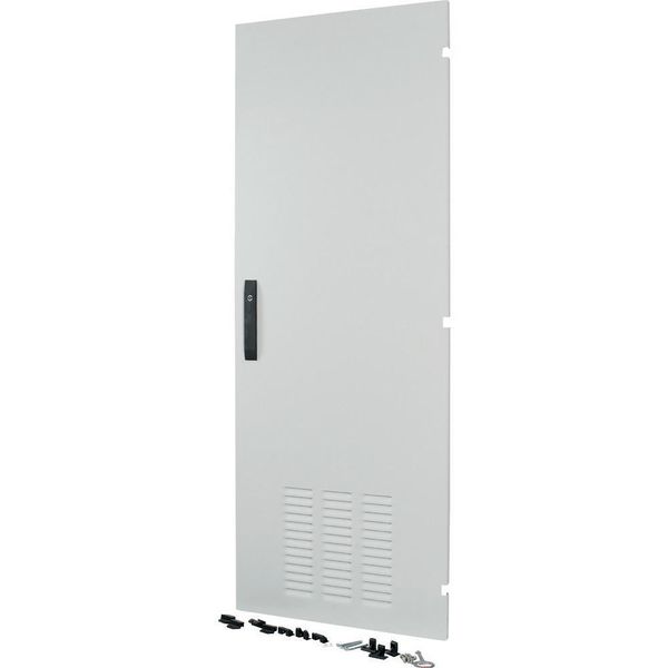 Section door, ventilated IP42, hinges right, HxW = 2000 x 300mm, grey image 5