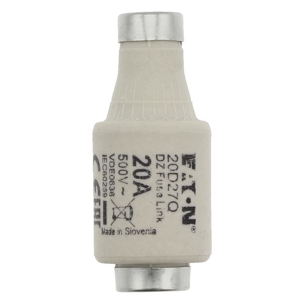 Fuse-link, LV, 20 A, AC 500 V, D2, gR, IEC, fast acting image 6