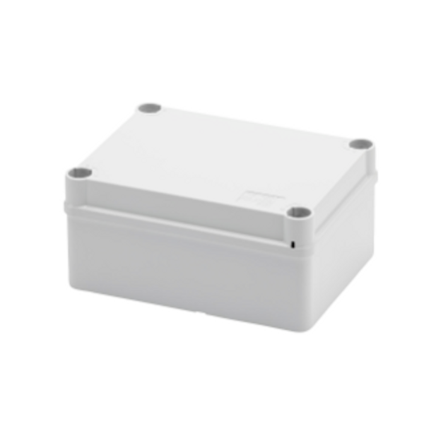 JUNCTION BOX WITH PLAIN QUICK FIXING LID - IP55 - INTERNAL DIMENSIONS 150X110X70 - SMOOTH WALLS - GREY RAL 7035 image 1