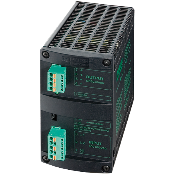 MCS POWER SUPPLY 3-PHASE, IN: 360-550VAC OUT: 24-28V/10ADC image 1
