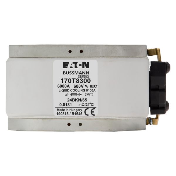 Fuse-link, high speed, 6000 A, AC 600 V, 2 x size 4, 120 x 230 x 64 mm, aR, IEC, single indicator image 7