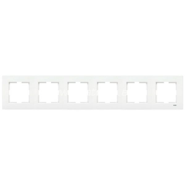 Meridian Accessory White Six Gang Frame image 1