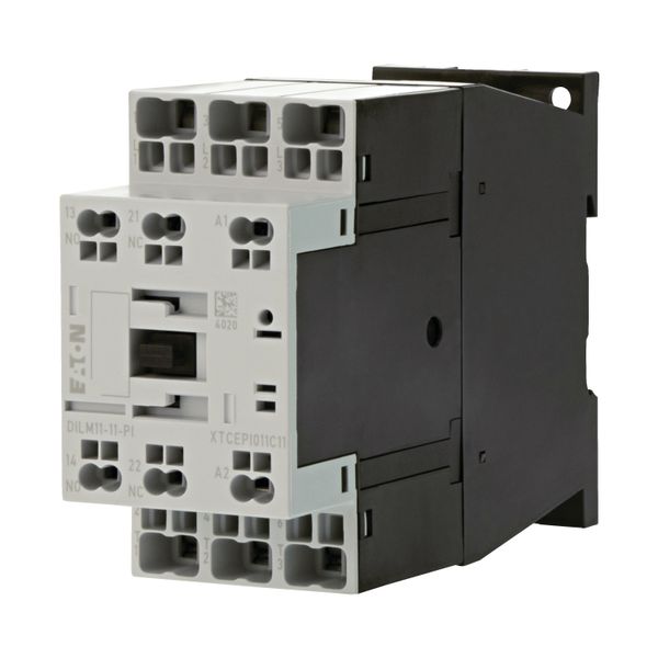 Contactor, 3 pole, 380 V 400 V 5 kW, 1 N/O, 1 NC, 220 V 50/60 Hz, AC operation, Push in terminals image 25